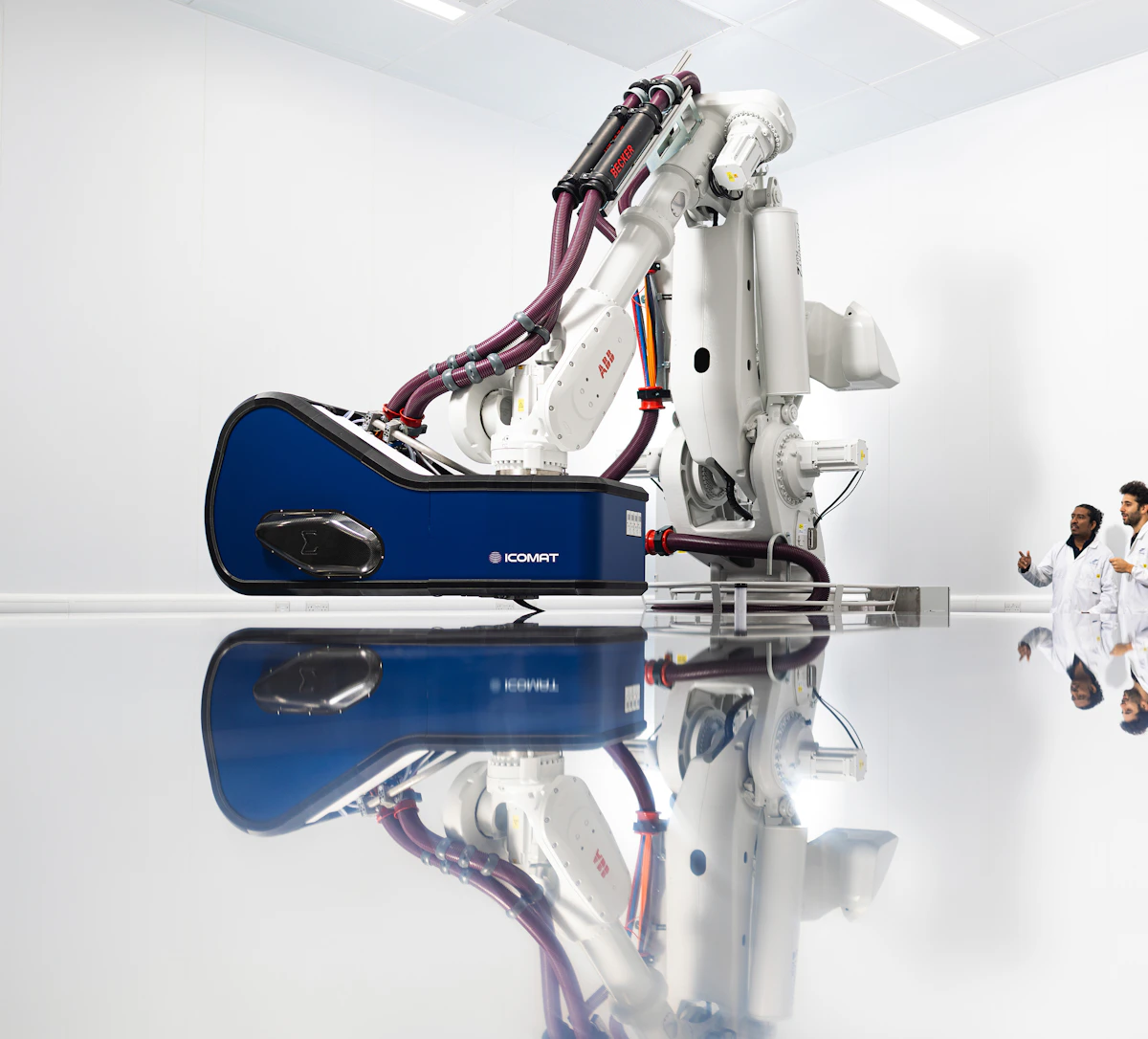 iCOMAT’s automated composite manufacturing robot at its Gloucester facility